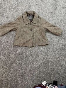 Last Kiss Blazer Women's M Brown & Tan Long Sleeve Regular Fit Size Medium - Picture 1 of 3