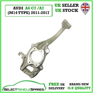 NEW AUDI A6 C7 / A7 4G PASSENGER LEFT FRONT WHEEL HUB STEERING KNUCKLE 2011-2017 - Picture 1 of 6