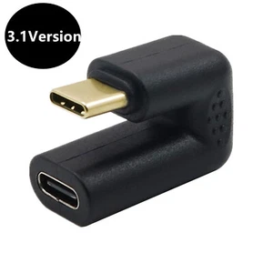 4K USB 3.1 Type C U Shape Angled Male to Female Data Charging Adapter Connector - Picture 1 of 6