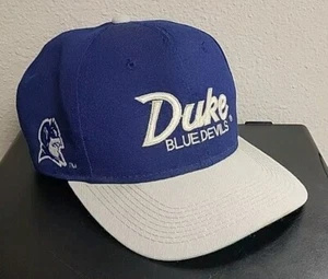 Vintage Sports Specialties Duke University Blue Devils Script Snapback Hat - Picture 1 of 5