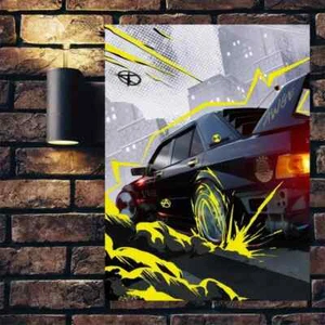 Arte de pared de coche deportivo moderno lienzo sin marco/enmarcado - Imagen 1 de 7
