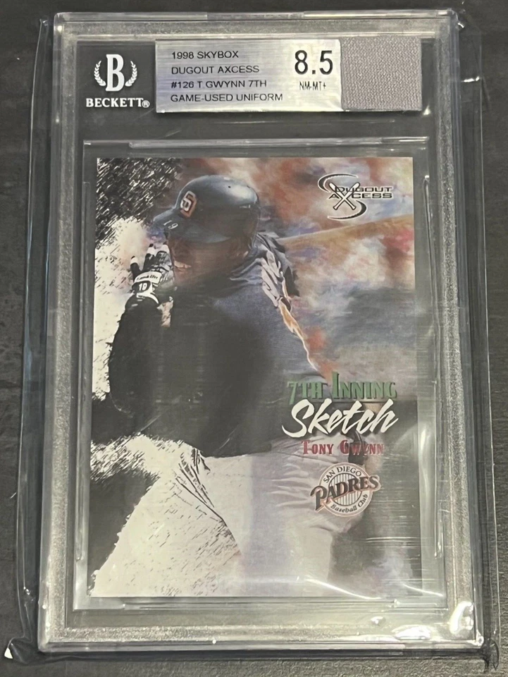 Skybox Dugout Axcess #126 1998 Tony Gwynn séptima entrada boceto BGS 8,5 + juego usado Foto 1 de 3