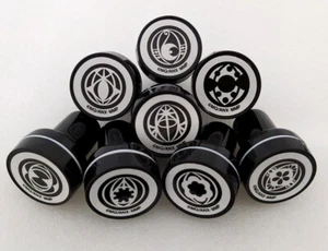 Authentisches Set 8 Puella Magi Madoka Magica Trauer Samen Soul Edelstein Gummistempel Japan - Bild 1 von 5
