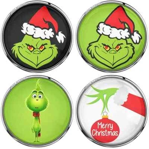 Dije Grinch Snap Joyería Jengibre Vacaciones de Navidad 18 mm Dr. Seuss Snap Botón - Imagen 1 de 14