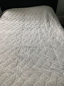 Custom Made Designer Quality Almond Tan Neutral Bedspread Comforter Duvet Satin 