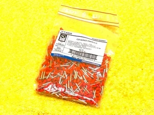 PACK of (500) Thomas & Betts F2030 STA-KON #18 AWG / 1.0 mm2 RED COVERED FERRULE - Picture 1 of 4