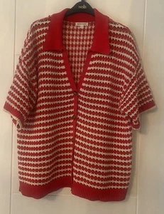 Monsoon Cally Stripe Collar Jumper Size L Good Condition - Picture 1 of 4