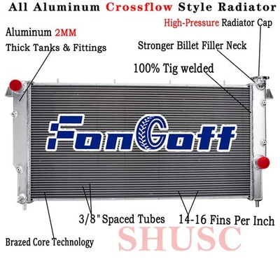 3 Row Radiator for 1994-2002 1997 Dodge Ram 2500 3500 Pickup Diesel Cummins 5.9L - Imagem 1 de 4