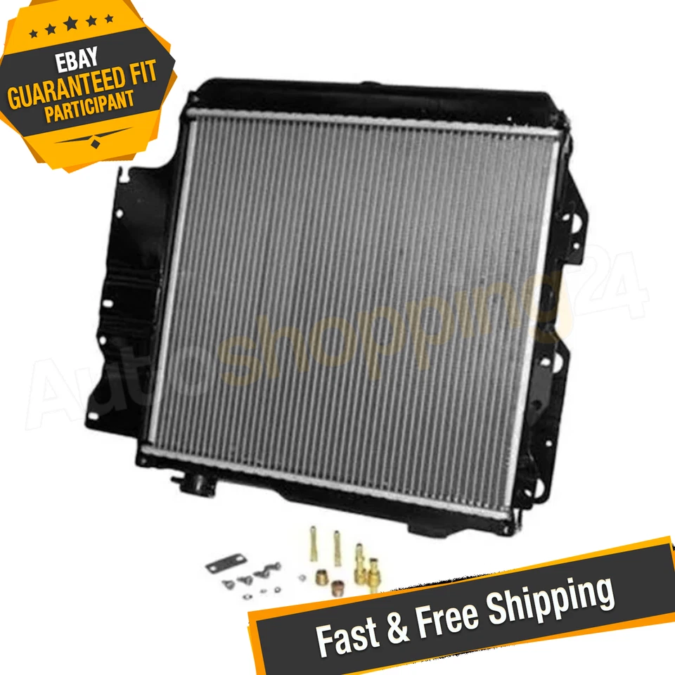 Radiador Crown Automotive 52080183 1 fila para 97-06 Jeep Wrangler TJ y 87-95 YJ Foto 1 de 4