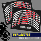 Sh30 Red 17 Inch Reflective Rim Sticker For Kawasaki Z400 19 20 21 22