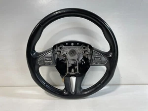 14-16 INFINITI Q50 STEERING WHEEL BLACK LEATHER W/AUDIO SWITCH 484304GA1B #90481 - Bild 1 von 12