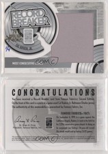 2010 Famous Fabrics Second Edition Silver 2016 Holiday Bonus /4 Cal Ripken Jr