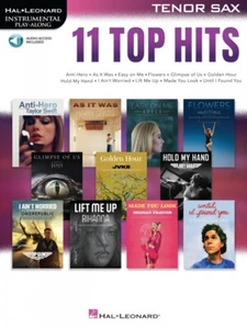 11 Top Hits for Tenor Sax Instrumental Play-Along Book and Audio NEW 001235304 - Picture 1 of 1