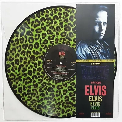 Danzig Sings Elvis Green Leopard Picture disc vinyl Record new - Image 1 of 2