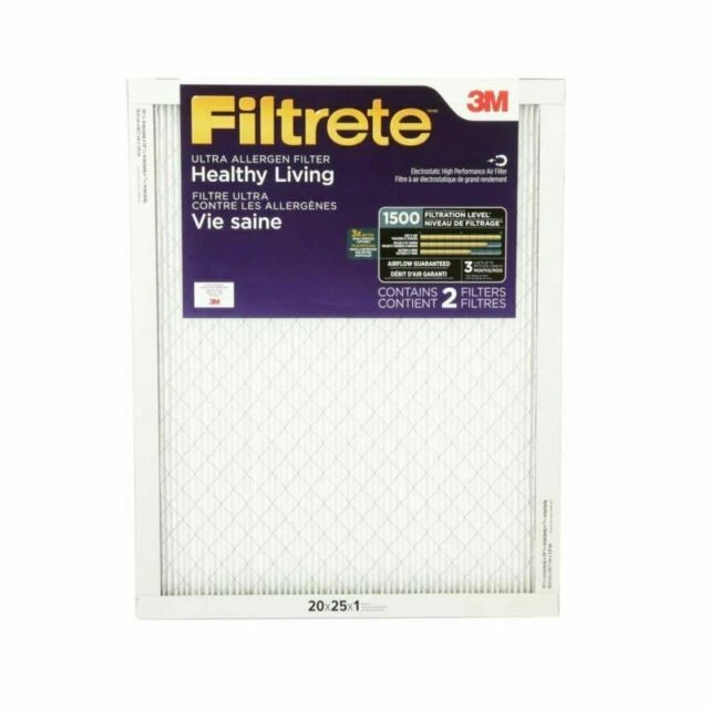Filtrete UR03-2PK-6E 20x25x1 MPR 1500 AC Furnace Air Filter