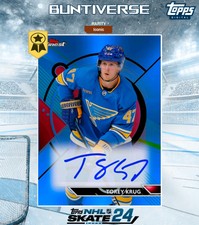 ⭐TOPPS NHL SKATE 24 FINEST S1 Torey Krug Signature Blue ICONIC CARD⭐