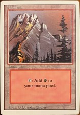 Mountain (A) - Land Revised 3rd Edition Mtg Magic Rare x4 NM