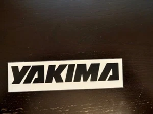 Yakima Black Logo Sticker/ Decal Roof Rack Bike Ski Skiing Kayak Approx 8” - Picture 1 of 1