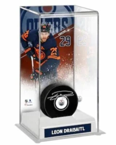 Leon Draisaitl Edmonton Oilers Autographed Puck & Fanatics Puck Case (Fanatics) - Picture 1 of 1