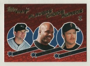 2001 Topps Stars Players Choice Awards #07 Todd Helton Barry Bonds Jeff Kent