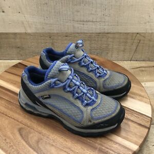 LL Bean Womens Asender Gore Tex 290378 Gray Lace Up Low Top Hiking Shoes Sz 6 M