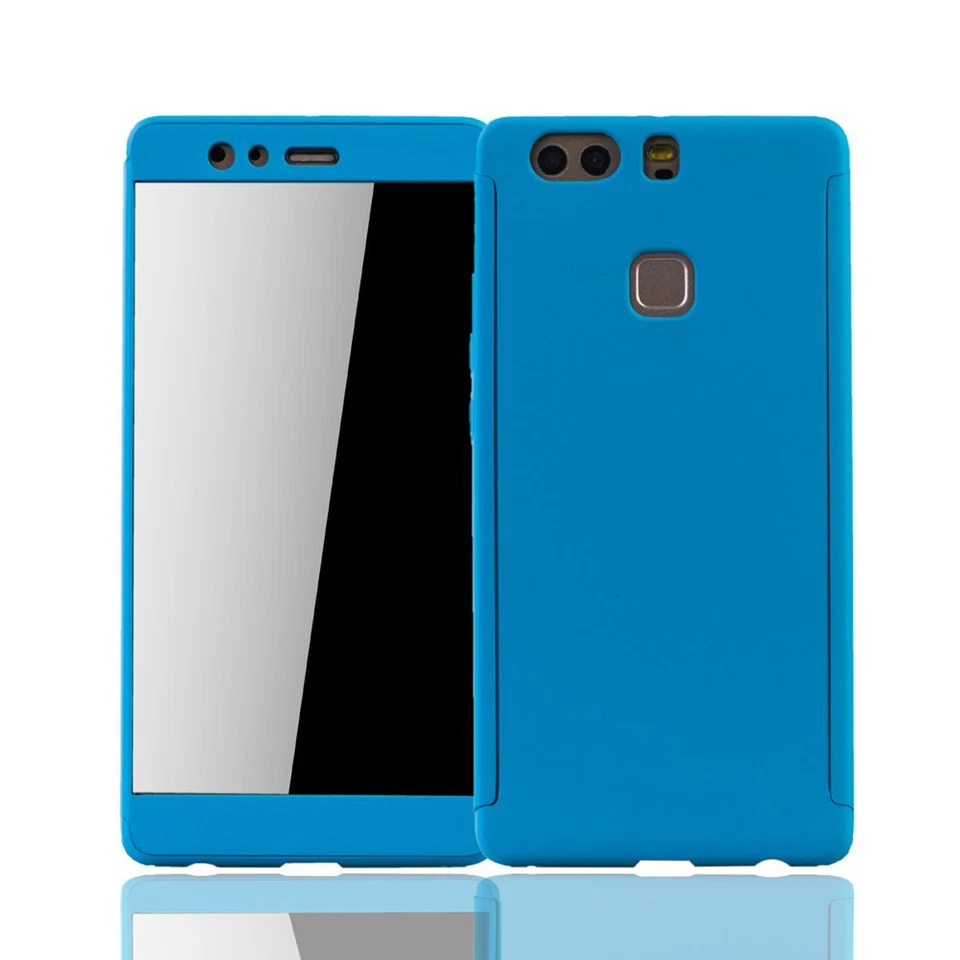 Téléphone Étui de Protection pour Huawei P9 Plus Couverture Complet Bumper Bleu - Photo 1/4