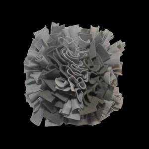 Dog Slow Feeder Puzzle Toy Scent Work Mat Handmade Medium Snuffle Mat Gray New - Picture 1 of 7