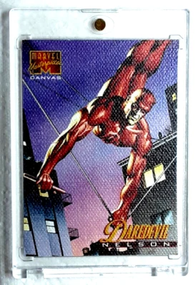 1995 Marvel Masterpieces Limited Edition Canvas Card 5 DAREDEVIL - Image 1 of 2