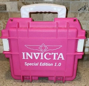Invicta Special Edition 1.0 Pink 3 Slot Watch Case Fuchsia Ladies Womens - Picture 1 of 11