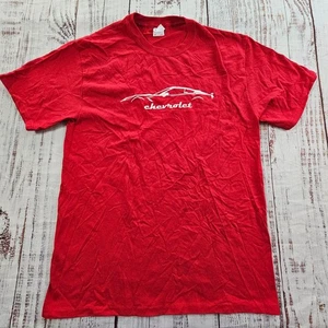 Chevrolet American Sports Car Rot Kurzarm Baumwolle T-Shirt Herren M - Bild 1 von 7
