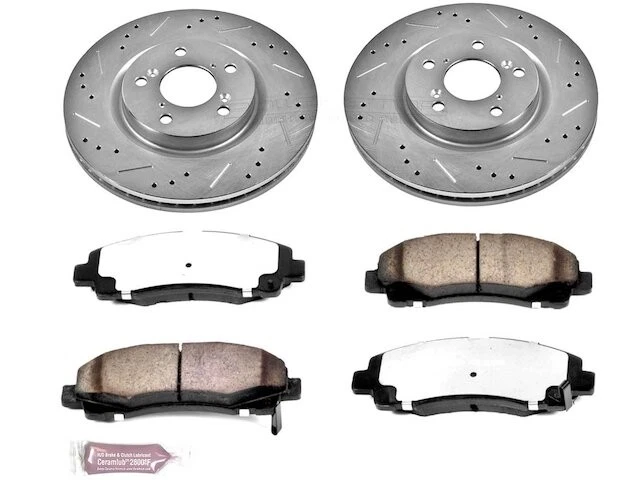 Kit de pastillas de freno delanteras y rotor para Acura TL 2009-2014 2010 2011 2012 2013 KF614JP Foto 1 de 1