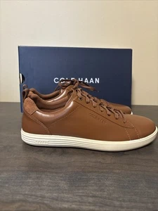 Cole Haan Grand Plus Crosscourt C36924 Shoes Mens Size 8.5 British Tan Leather - Picture 1 of 5
