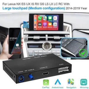For 2014-2020 Lexus with Big Touchpad Wireless Carplay Android Auto Retrofit Kit - Picture 1 of 16