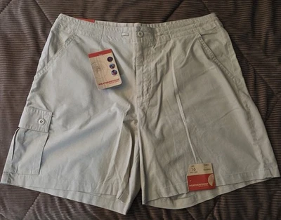 NUEVO CON ETIQUETAS IMPERMEABLES Garment Company MUJERES Pantalones Cortos de Senderismo Talla 16 Foto 1 de 4