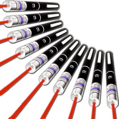 10PCS 9900 Miles 650nm AAA Red Laser Pointer Visible Beam Mini Small Lazer Pen - Image 1 of 4
