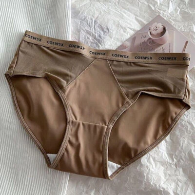 Paquete de 1/6 bragas sedosas sin costuras calzoncillos ropa interior de nailon transparente lencería para mujer Foto 1 de 4