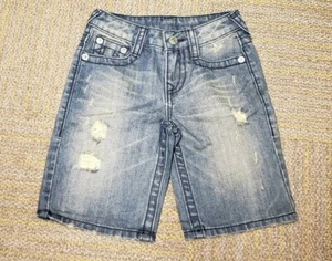 Neu ohne Etikett True Religion Jeansshorts für Jungen distressed blau, Größe 6 - Bild 1 von 3
