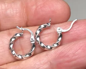 Bellissimo Cerchio Tondo Oro Bianco 18kt Artigianato Italiano Ottima Qualità - Foto 1 di 12