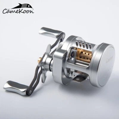 CAMEKOON Round Baitcasting Reel Full Aluminum CNC Offshore Surf Trolling Fishing - Image 1 of 4