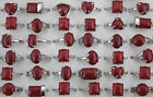 100pcs Wholesale Lots Ladies Jewellery Red Mixed Stone Copper Adjustable Rings