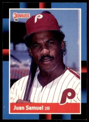 1988 Donruss Juan Samuel Baseball Cards #288 - Image 1 of 2