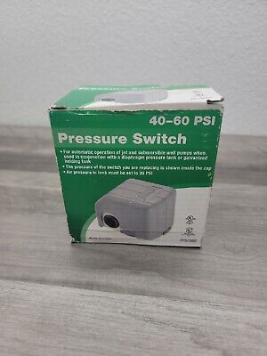 Pro Plumber Pressure Switch, 40-60 PSI, Model # PPS4060, New • 8.75€