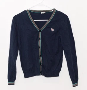 Paul Smith Junior Navy Blue Cotton Cardigan Boys Size 10 Great Condition - Picture 1 of 4