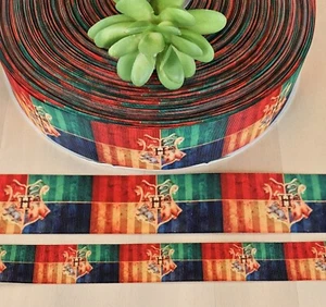 7/8 & 1.5 " (1 YD) Harry Potter Grosgrain Ribbon Wizard Harry Potter Houses - Picture 1 of 2