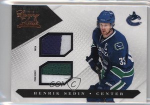 2010-11 Panini Luxury Suite Jersey Patch/Prime Jersey /20 Henrik Sedin #71 HOF