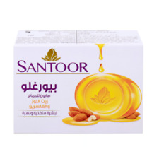Santoor PureGlo Glycerine Bath Soap with Almond Oil 125g x 2 | Free Shipping