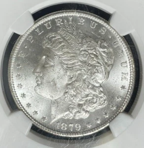 1879-S MORGAN SILVER DOLLAR ~ NGC (AMERICAN FLAG) - MS 65 ~BEAUTIFU COIN~ REF#37 - Picture 1 of 4