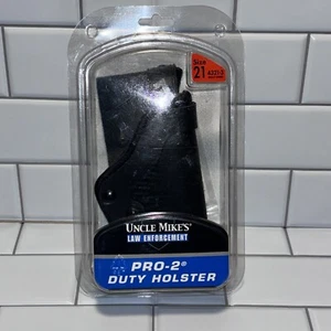 NEW Leather Uncle Mikes Low Enforcement Pro Two Duty Holster - Picture 1 of 7