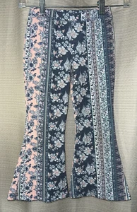 Art Class Girls Small 6/6X Gray/Peach Cozy Soft Flare Leg Elastic Waist Pants - Picture 1 of 4