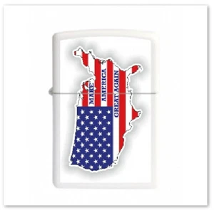 ZIPPO - Make America Great Again - USA Flagge - Benzin Sturm Feuerzeug - Weiß - Bild 1 von 1